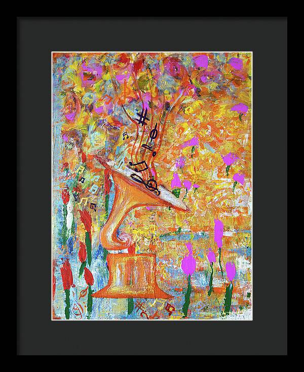 Life Is A Music - Framed Print