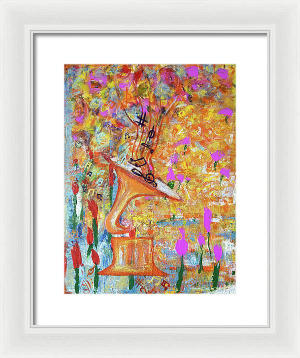 Life Is A Music - Framed Print