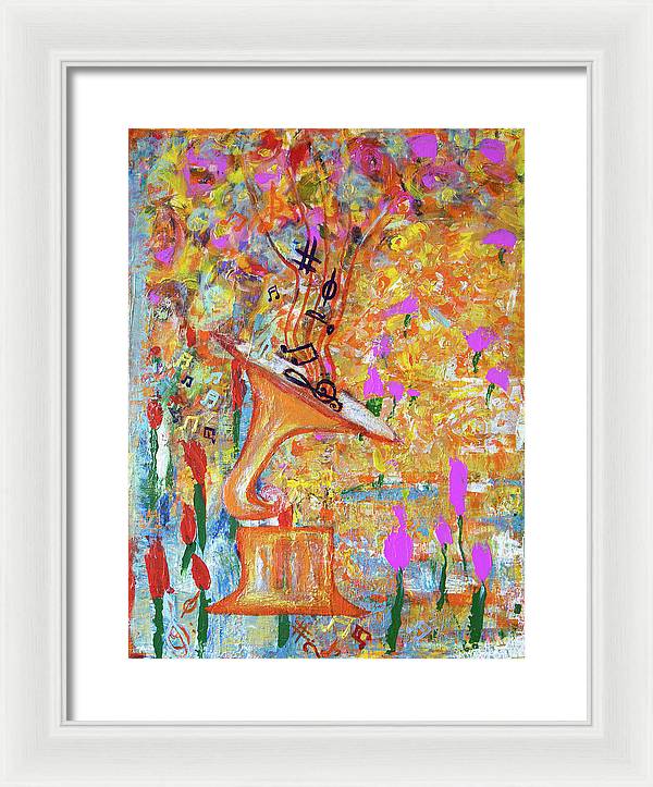 Life Is A Music - Framed Print