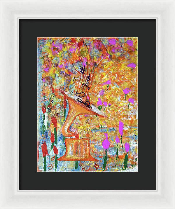 Life Is A Music - Framed Print