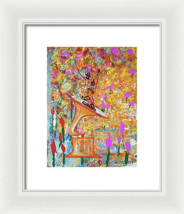 Life Is A Music - Framed Print