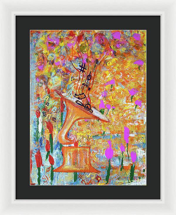 Life Is A Music - Framed Print