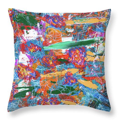 Magic Flowers - Throw Pillow