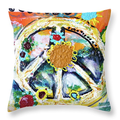 Peace And Freedom - Throw Pillow