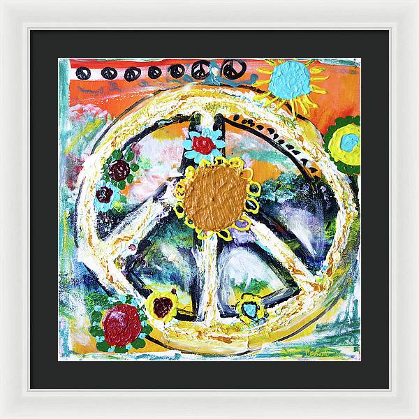 Peace And Freedom - Framed Print