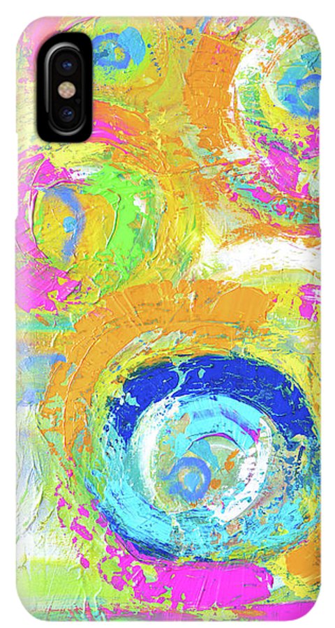 Abstractly Painted Planets in Vibrant Colors- Phone Case