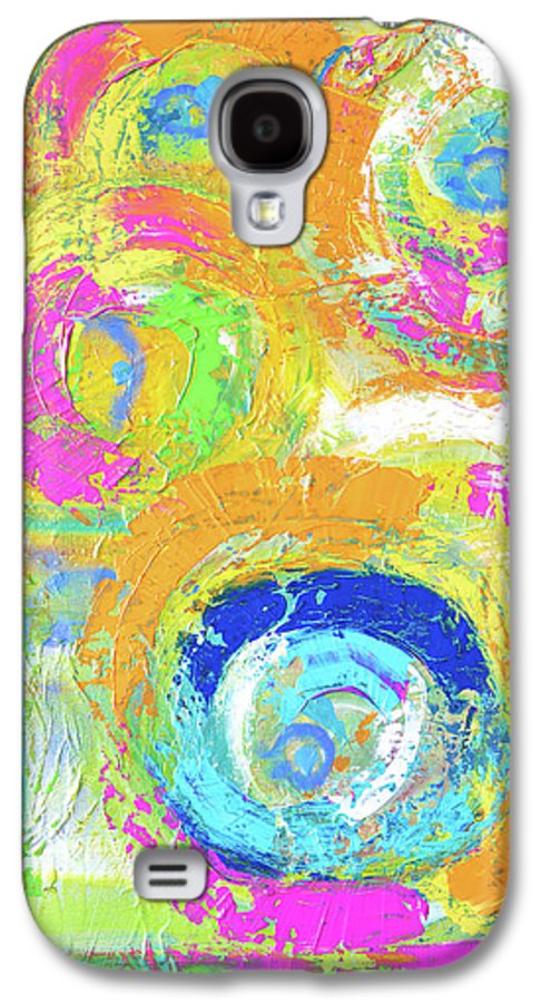 Abstractly Painted Planets in Vibrant Colors- Phone Case