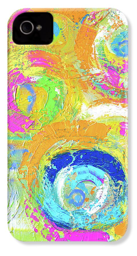 Abstractly Painted Planets in Vibrant Colors- Phone Case