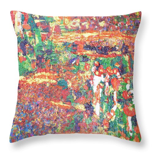 Red Hills - Throw Pillow