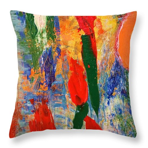 The Flower of Music - Throw Pillow