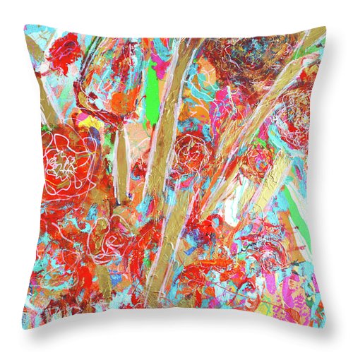 The Flowers of Love - Throw Pillow