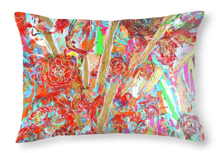 The Flowers of Love - Throw Pillow