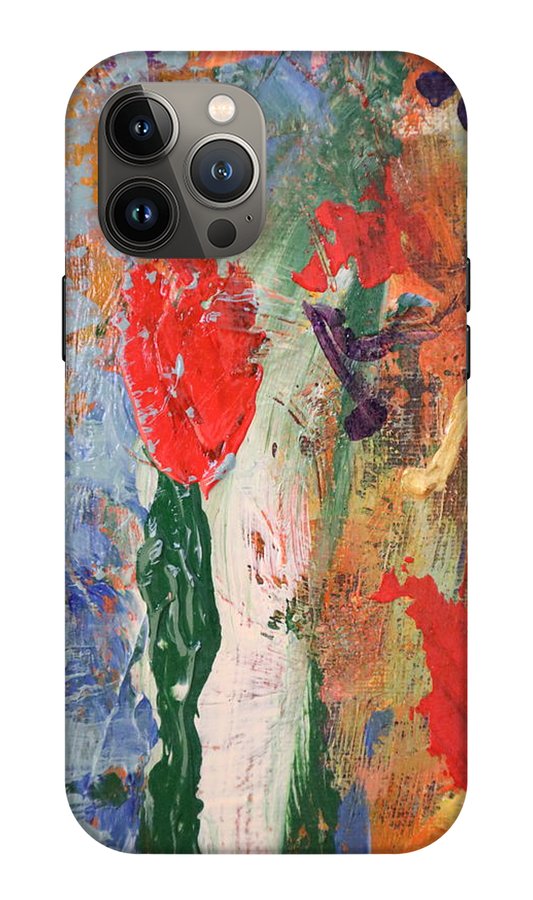 Wild Flowers and Golden Notes,  Let the vibrant energy surround you-Phone Case